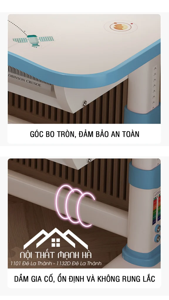 B&agrave;n Học K&egrave;m Gi&aacute; S&aacute;ch GMH63 – Giải Ph&aacute;p Ho&agrave;n Hảo Chống G&ugrave;, Chống Cận Cho B&eacute; (K&egrave;m Ghế) - ảnh 3