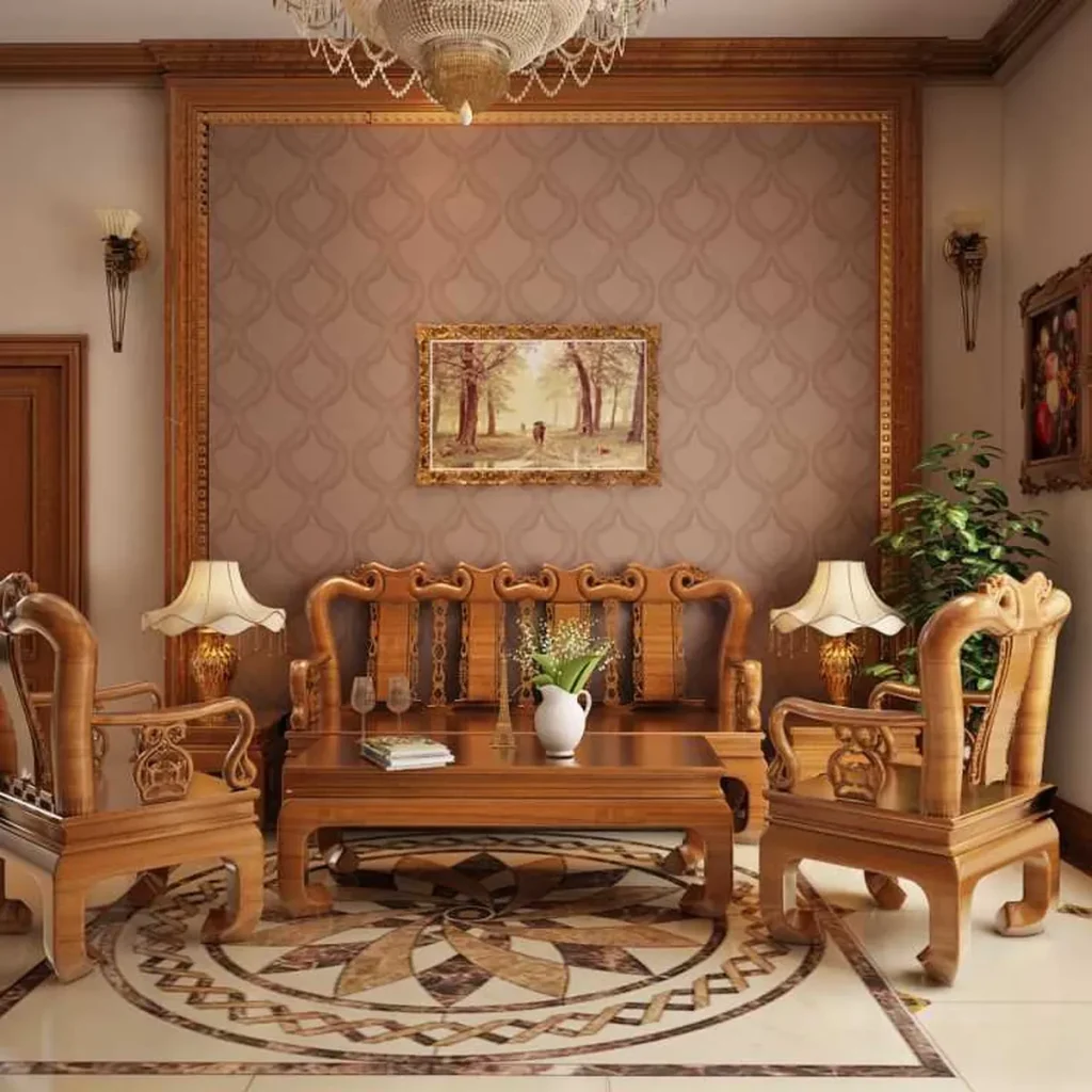 NỘI THẤT PH&Ograve;NG KH&Aacute;CH GỖ TỰ NHI&Ecirc;N – TINH TẾ v&agrave; ĐẲNG CẤP - ảnh 15