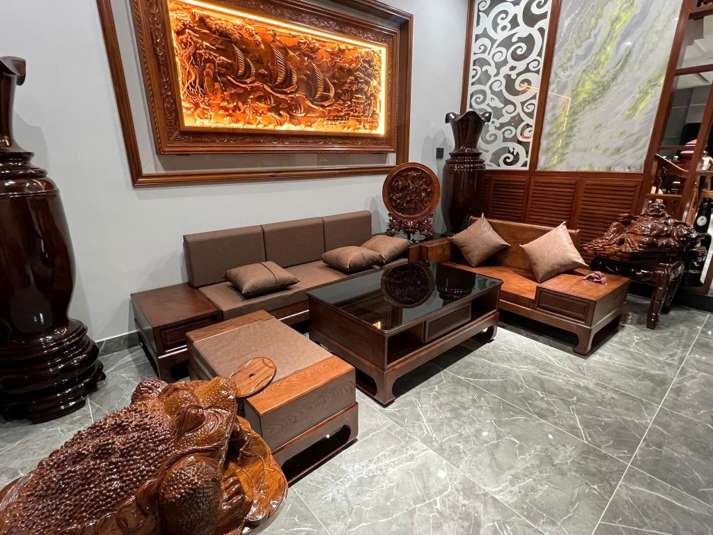 NỘI THẤT PH&Ograve;NG KH&Aacute;CH GỖ TỰ NHI&Ecirc;N – TINH TẾ v&agrave; ĐẲNG CẤP - ảnh 4