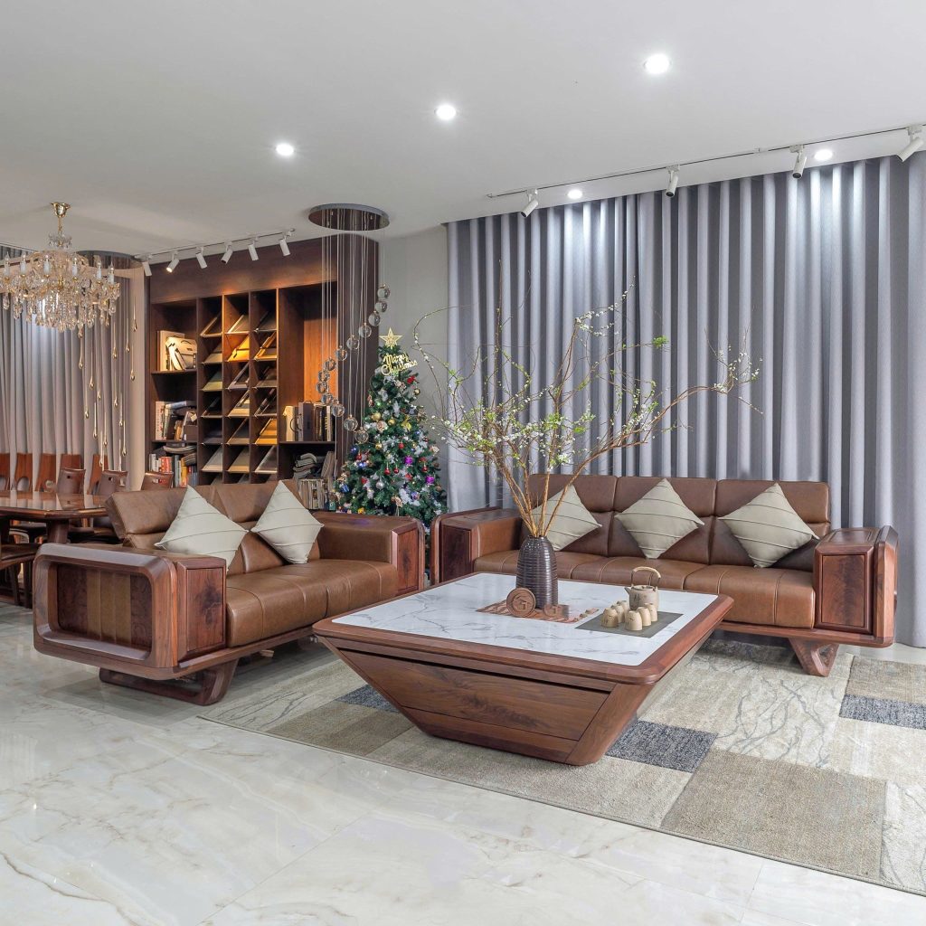 NỘI THẤT PH&Ograve;NG KH&Aacute;CH GỖ TỰ NHI&Ecirc;N – TINH TẾ v&agrave; ĐẲNG CẤP - ảnh 2