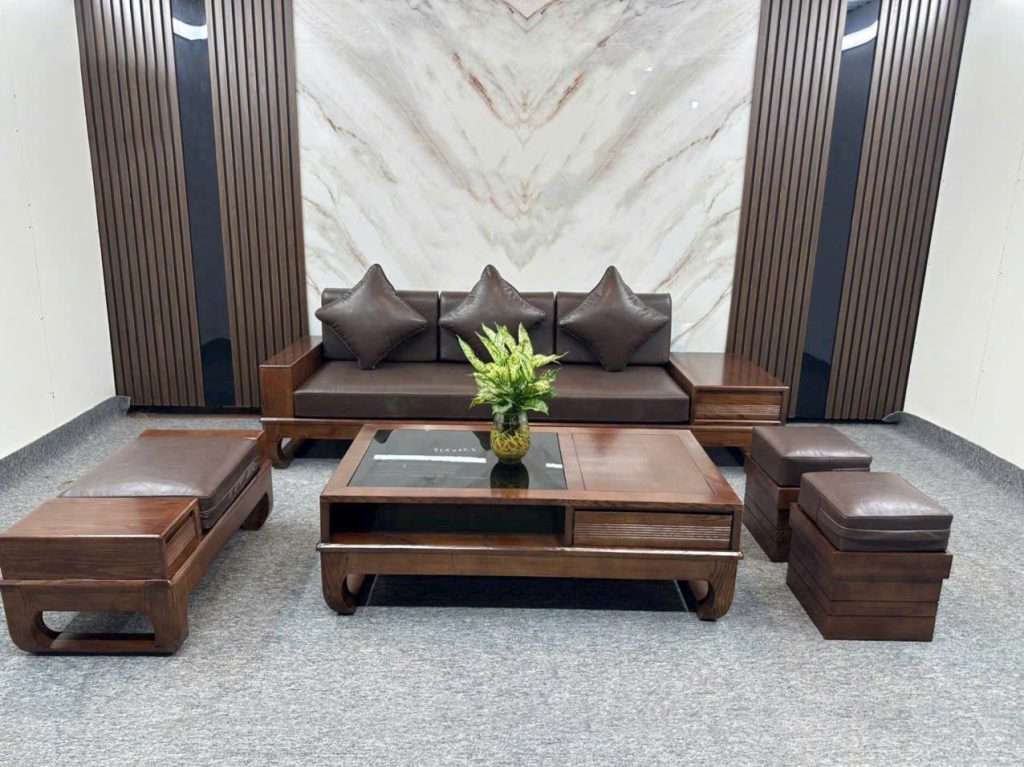 NỘI THẤT PH&Ograve;NG KH&Aacute;CH GỖ TỰ NHI&Ecirc;N – TINH TẾ v&agrave; ĐẲNG CẤP - ảnh 6