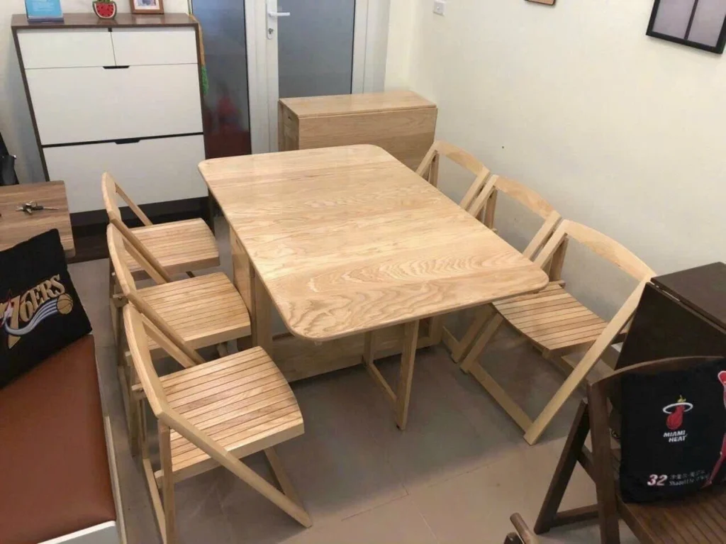 BÀN ĂN GẤP GỌN THÔNG MINH – HIỆN ĐẠI CHO MỌI GIA ĐÌNH - Hoàng Khôi Furniture BÀN ĂN GẤP GỌN THÔNG MINH – HIỆN ĐẠI CHO MỌI GIA ĐÌNH - ảnh 15