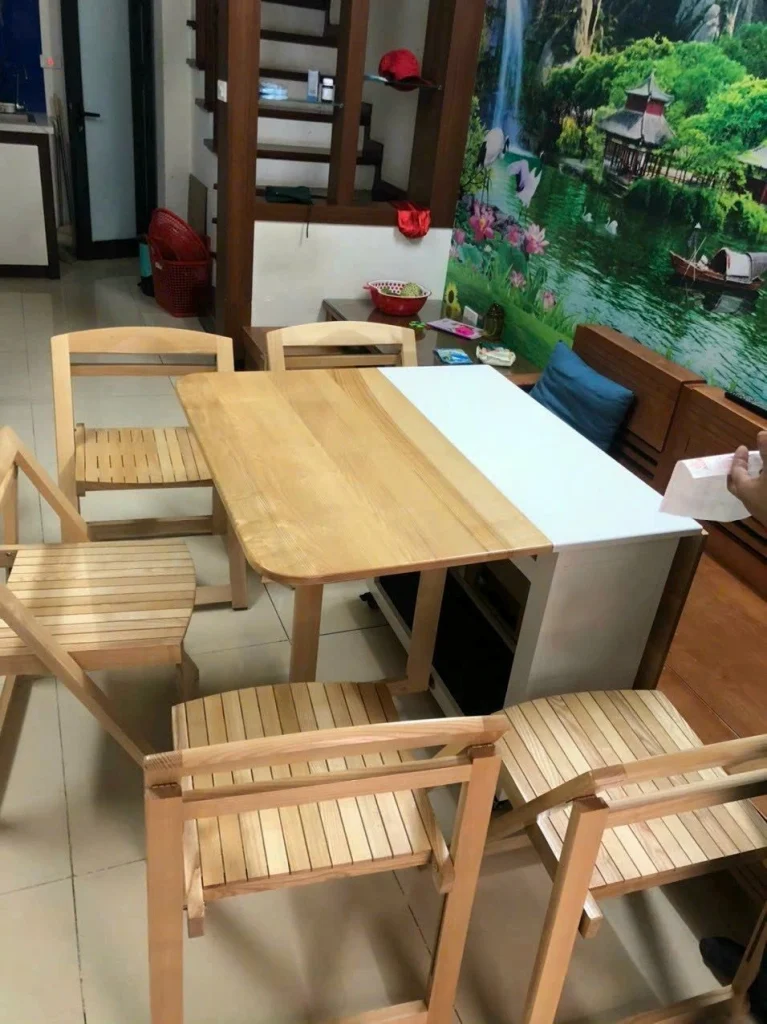 BÀN ĂN GẤP GỌN THÔNG MINH – HIỆN ĐẠI CHO MỌI GIA ĐÌNH - Hoàng Khôi Furniture BÀN ĂN GẤP GỌN THÔNG MINH – HIỆN ĐẠI CHO MỌI GIA ĐÌNH - ảnh 16