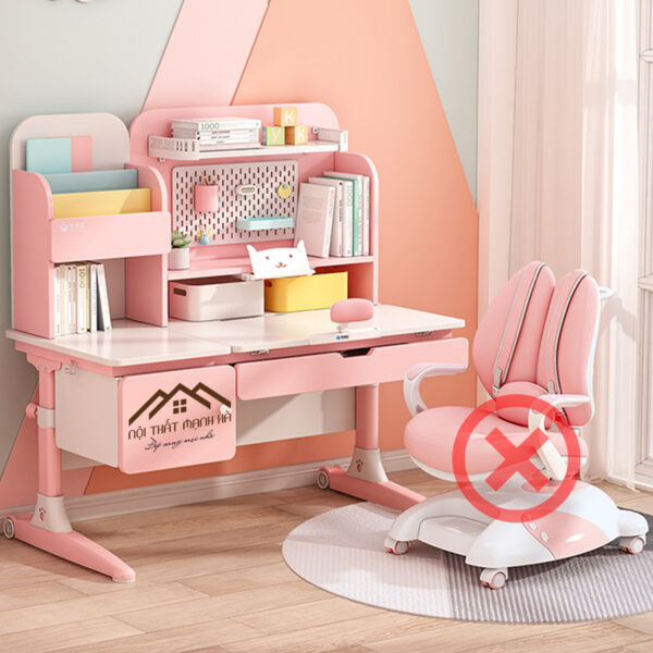 Bàn học chống gù cao cấp cho bé GMH94 S13 (120x60) bảo vệ đốt sống lưng 34