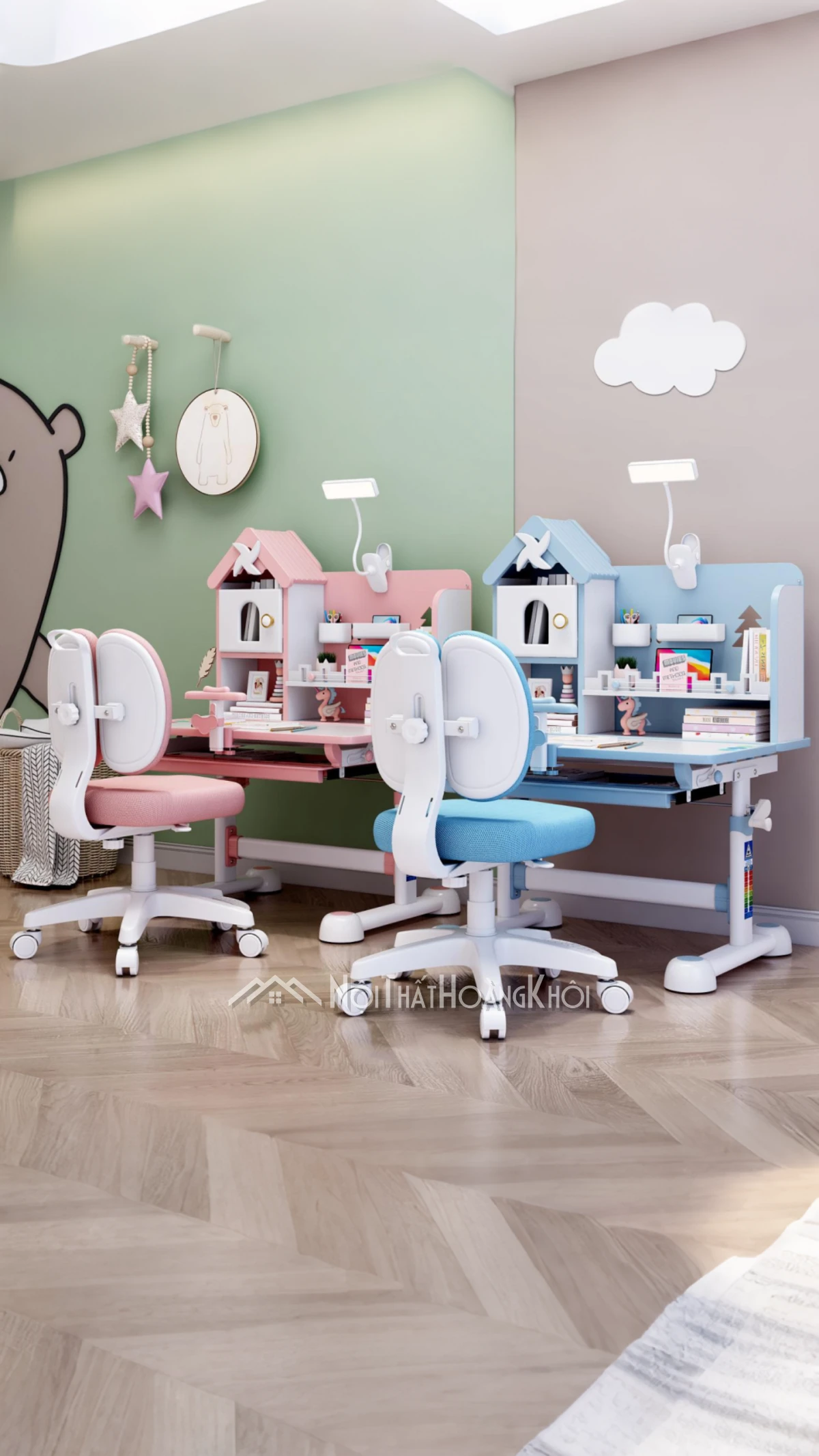 Bộ bàn ghế chống gù chong chóng (80*60) ghế công thái học GMH100 60 Bộ bàn ghế chống gù chong chóng (80*60) ghế công thái học GMH100 60