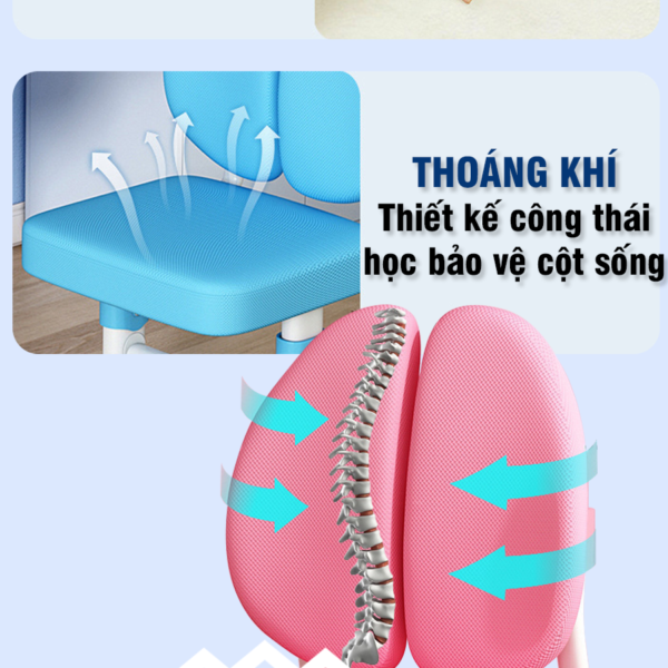 Bộ Bàn Học Chống Gù Thông Minh GMH64 Bảo Vệ Cột Sống Cho Bé - Ảnh 6