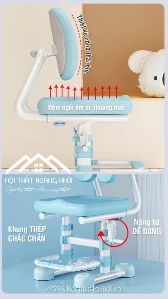 Bộ b&agrave;n học cho b&eacute; GMH99 c&oacute; k&eacute;t sắt mini h&igrave;nh c&acirc;y nấm đ&aacute;ng y&ecirc;u - ảnh 3