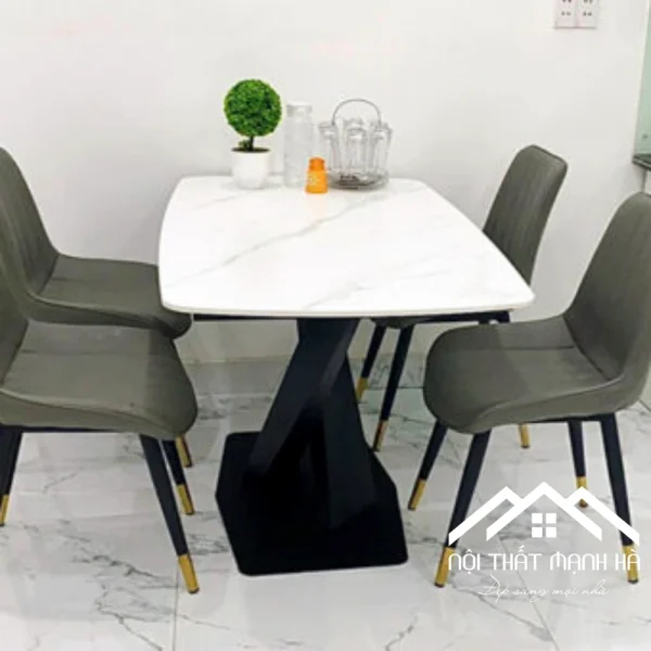 Alternative view of Bộ Bàn Ăn 4 Ghế Mặt Đá Nhập Khẩu GMH113 Sang Trọng, Hiện Đại, Giá Tốt