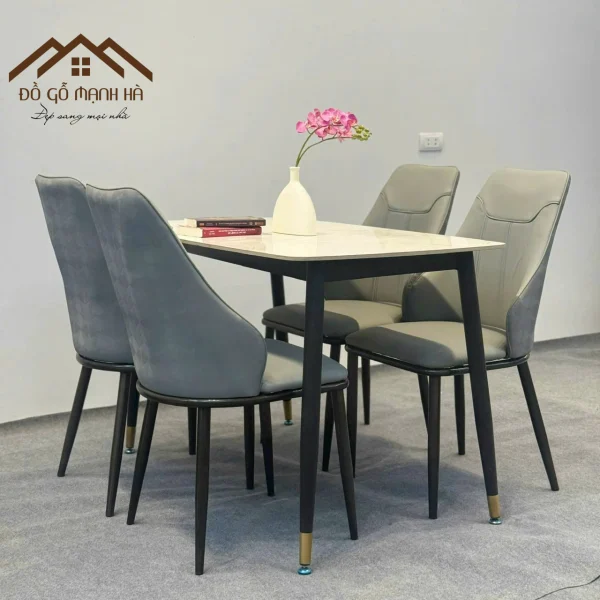 Alternative view of Bộ bàn ăn mặt đá 6 ghế sang trọng và tiện nghi