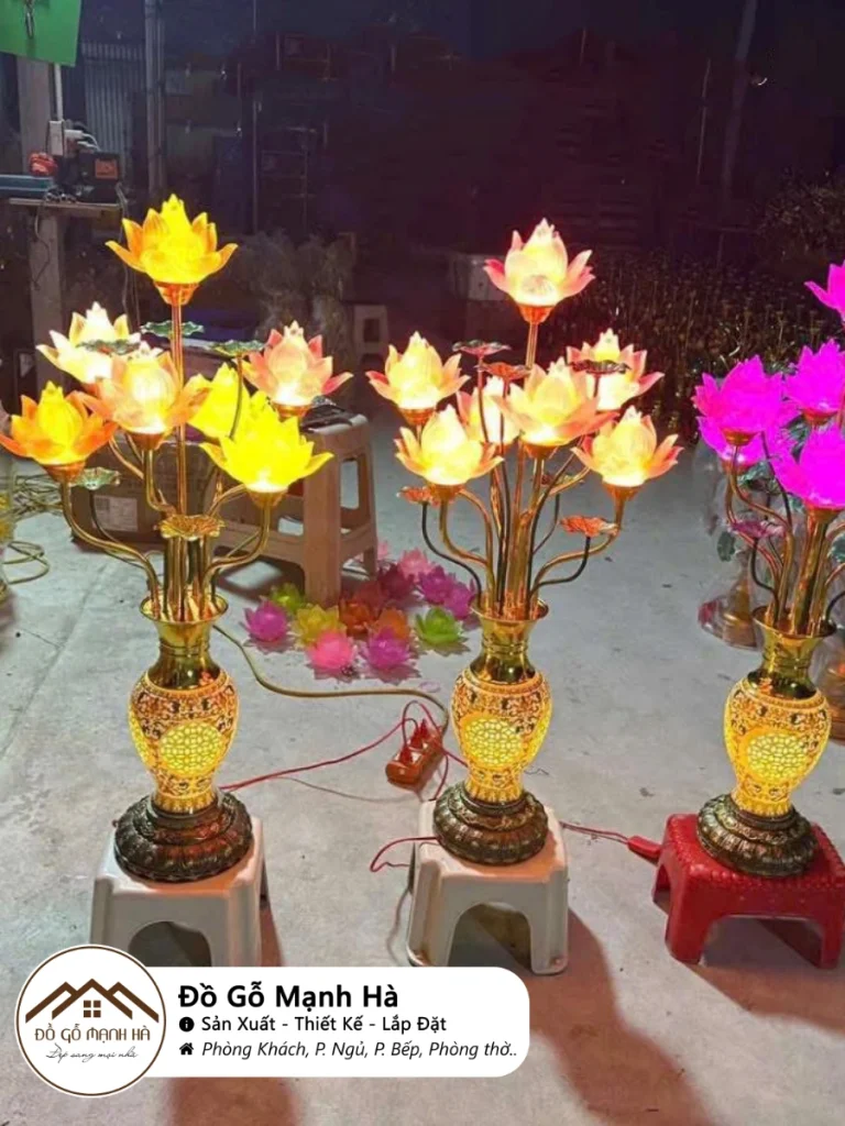 Đ&egrave;n Thờ Hoa Sen Pha L&ecirc; 5, 7, 9 B&ocirc;ng Đẹp &ndash; Gi&aacute; Tốt Nhất - ảnh 2