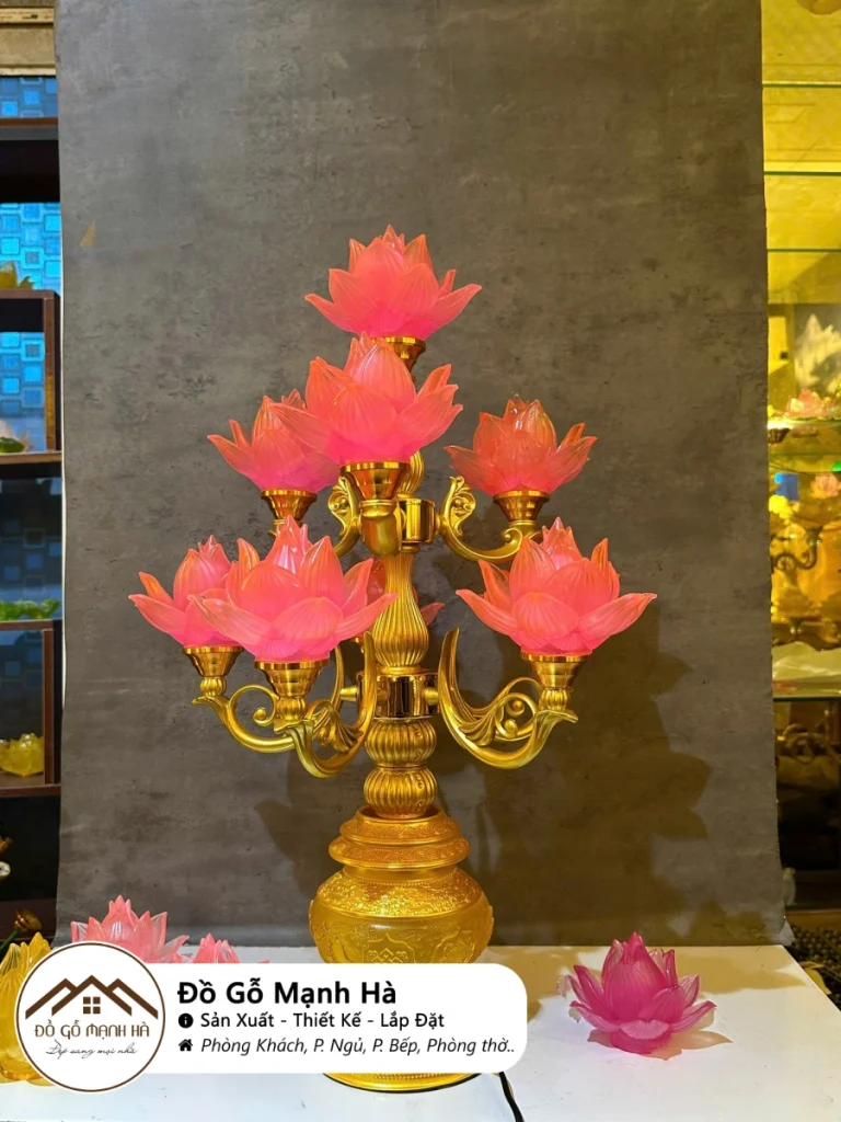 Đ&egrave;n Thờ Hoa Sen Pha L&ecirc; 5, 7, 9 B&ocirc;ng Đẹp &ndash; Gi&aacute; Tốt Nhất - ảnh 3