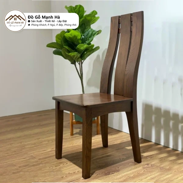 Alternative view of Ghế Ăn Gỗ Sồi Dáng Chân Hươu 585 Thiết Kế Thanh Lịch, Bền Đẹp Theo Thời Gian