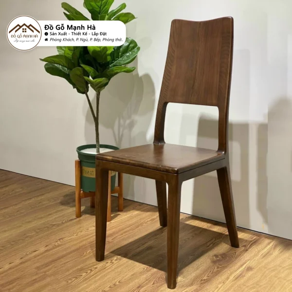 Alternative view of Ghế Ăn Gỗ Sồi Dáng Chân Hươu 588 –  Cao Cấp, Sang Trọng & Bền Đẹp