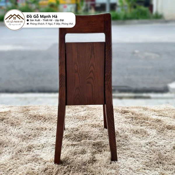 Alternative view of Ghế Ăn Gỗ Sồi Dáng Chân Hươu 589 – Thiết Kế Thanh Lịch, Bền Đẹp Theo Thời Gian