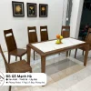 Bộ bàn ăn gỗ Sồi mặt phối đá 649 43