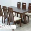 Bộ bàn ăn gỗ Sồi 4 ghế mặt đá chân to chắc chắn 642 42