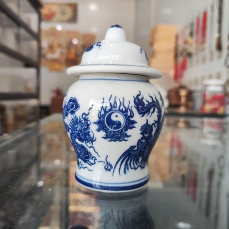 Hũ(Chóe)- Gốm sứ bát tràng men xanh