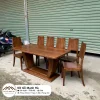 BỘ BÀN ĂN GỖ SỒI TỰ NHIÊN MẶT ĐÁ – GHẾ GỖ CHÂN HƯƠU CAO CẤP (165 x 85 x 75cm) 64 BỘ BÀN ĂN GỖ SỒI TỰ NHIÊN MẶT ĐÁ – GHẾ GỖ CHÂN HƯƠU CAO CẤP (165 x 85 x 75cm) 64