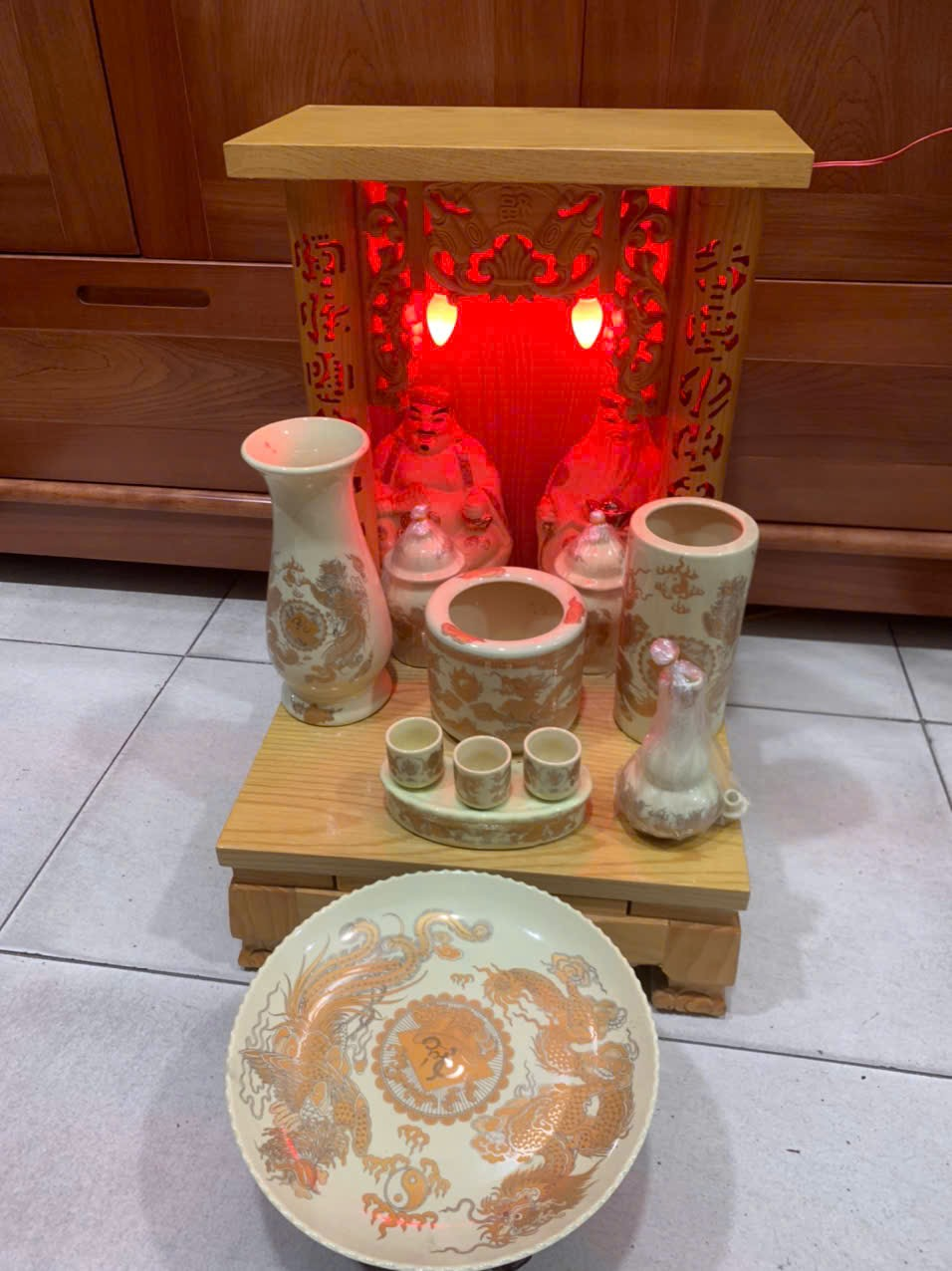 Bộ khám thờ thần tài 37x41 60 Bộ khám thờ thần tài 37x41 60
