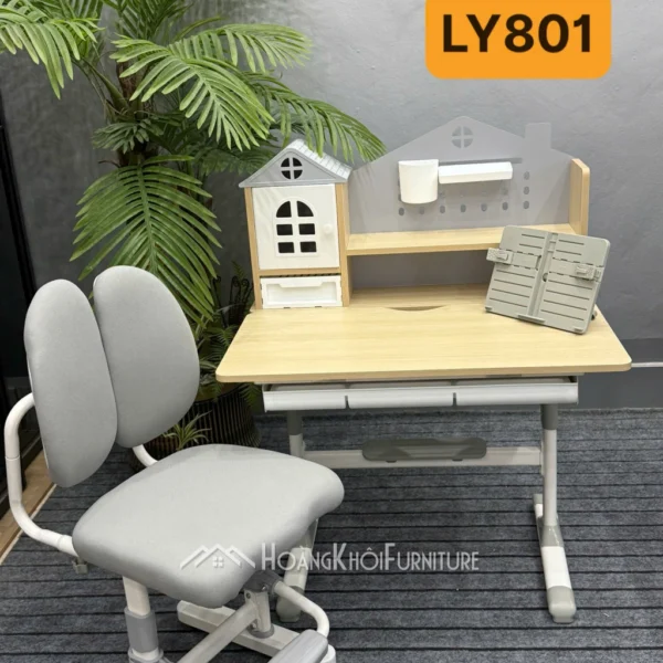 Bộ Bàn Ghế Học Sinh Chống Gù Chống Cận Cao Cấp Cho Bé (có 3 Màu) - Ảnh 3