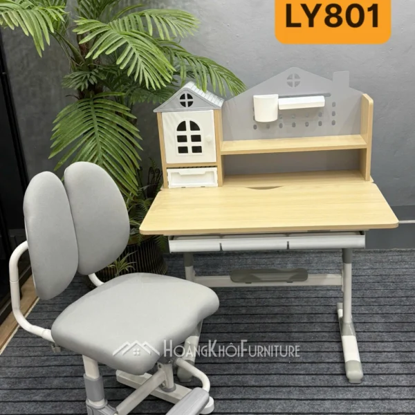 Bộ Bàn Ghế Học Sinh Chống Gù Chống Cận Cao Cấp Cho Bé (có 3 Màu) - Ảnh 2